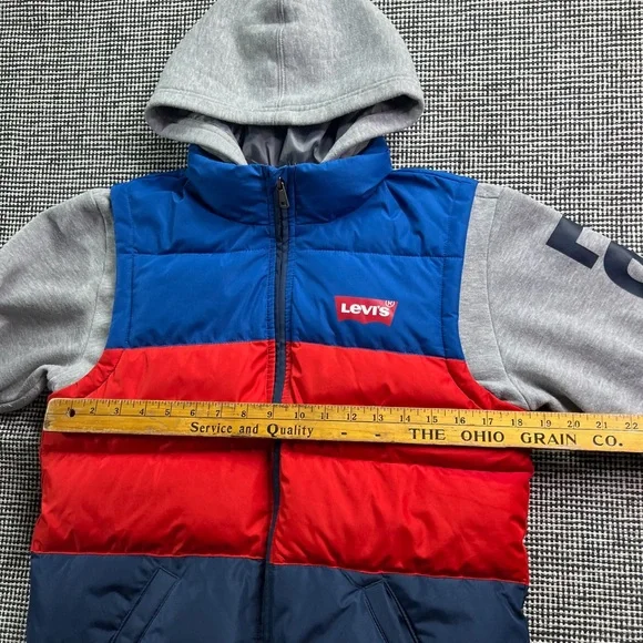 Levi’s Jacket Puffer Coat Youth Boys 12-13 Years Old Retro Style - Picture 6 of 12